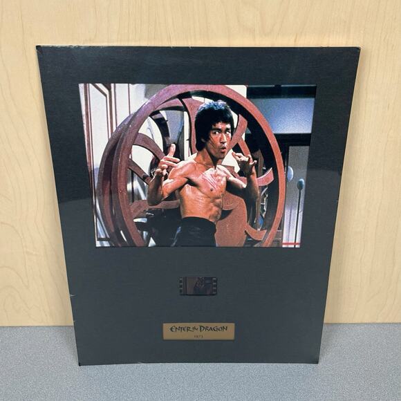 Vintage Enter The Dragon Film Print 1973 Bruce Lee With (C.O.A.) RARE SEALED - Picture 1 of 6